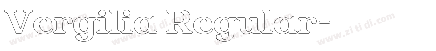 Vergilia Regular字体转换